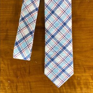 Frank & Oak / Men’s Tie / Red & Blue Plaid
